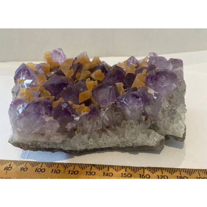Amethyst Cluster with Calcite CW660