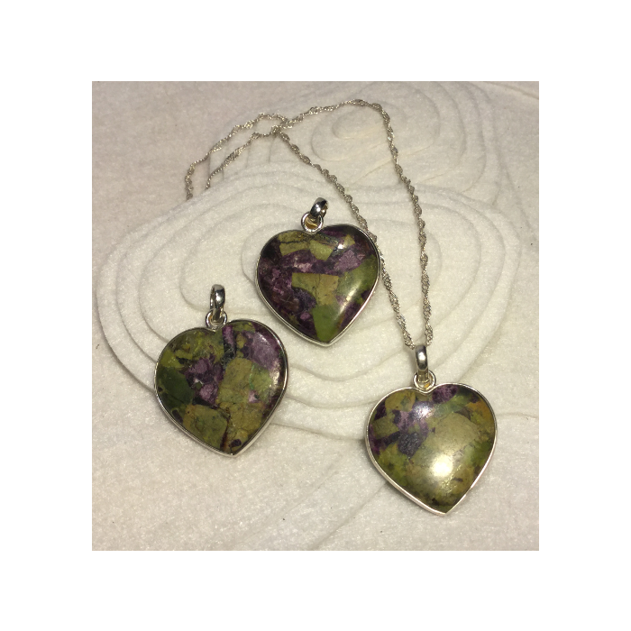 Stichtite and Sepentine Pendant FH75