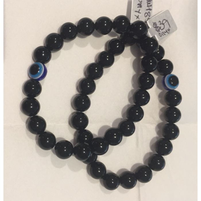 Obsidian Evil Eye Bracelet HWH85