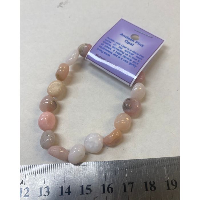 Pink Opal Tumble Stone Bracelet IEC512