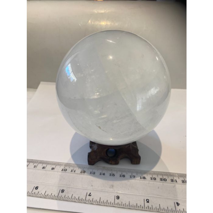 White Calcite Sphere YD213