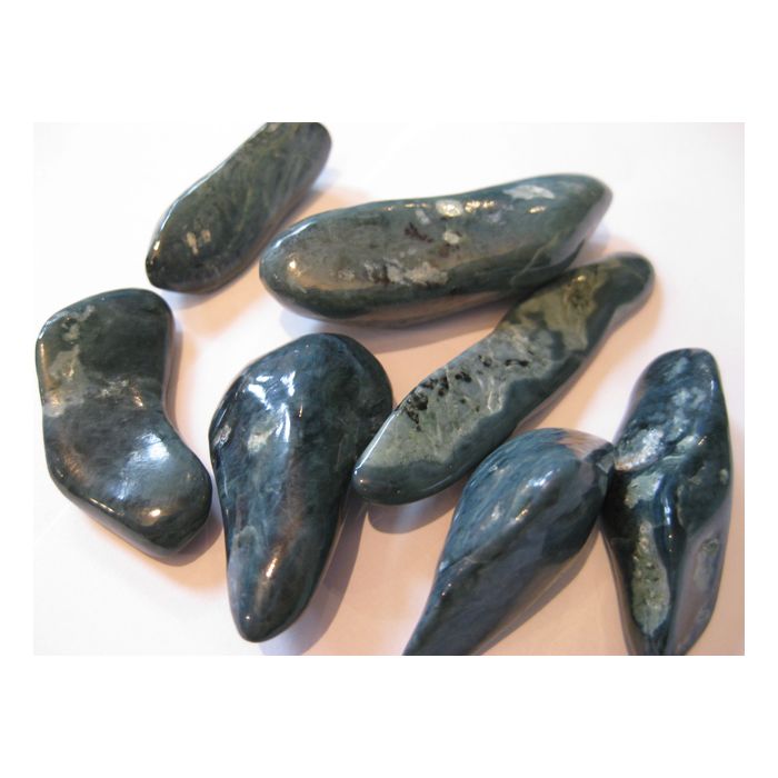 Blue Jade tumbled stones