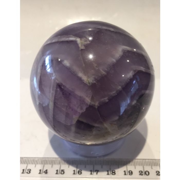 Chevron Amethyst Sphere KK581