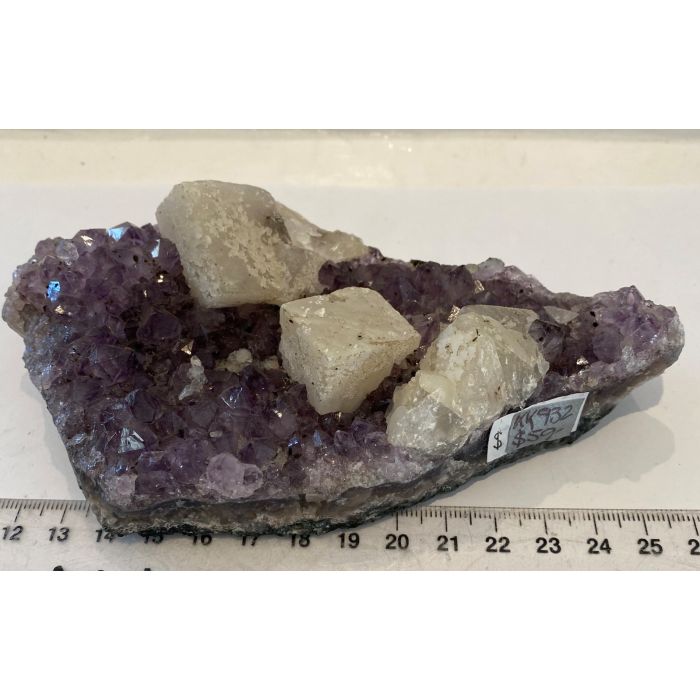  Amethyst with Calcite Cluster KK932