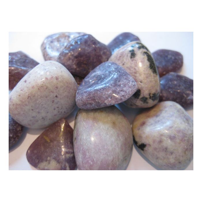 lepidolite tumbled stone