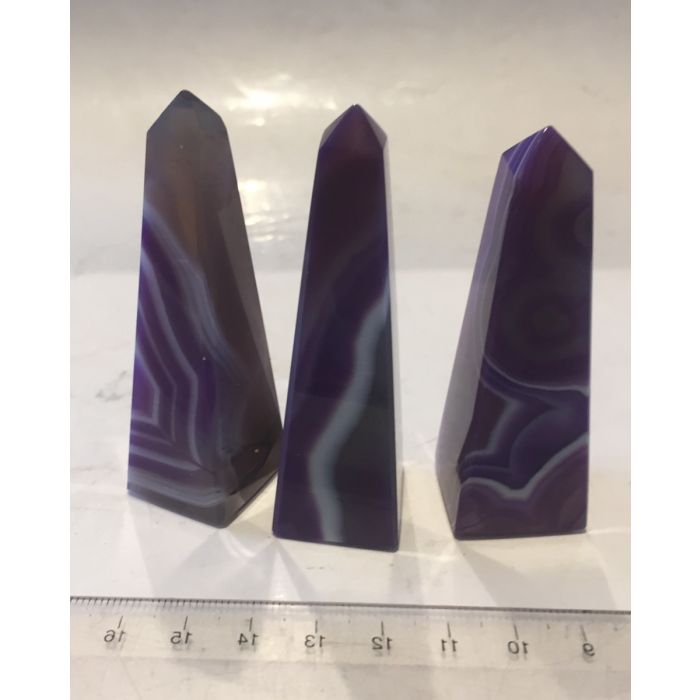 Purple Agate Obelisk MBE491