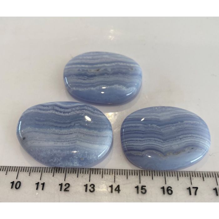 Blue Lace Agate Flat Stone MBE720