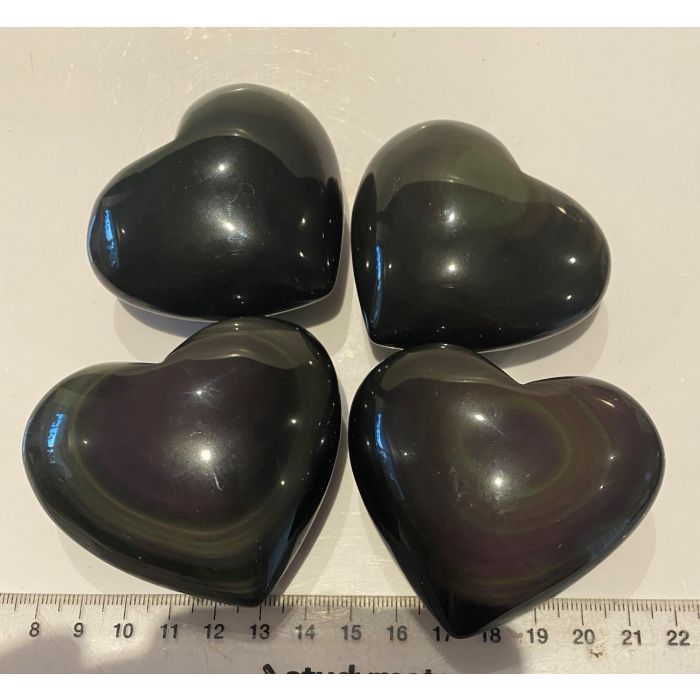 Rainbow Obsidian Heart MBE731