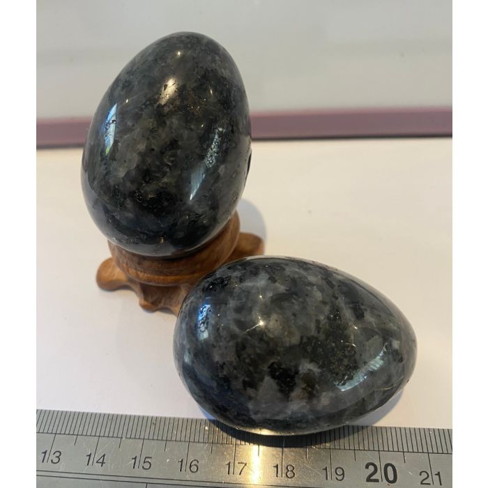 Lavikite or Black Moonstone Eggs MBE874