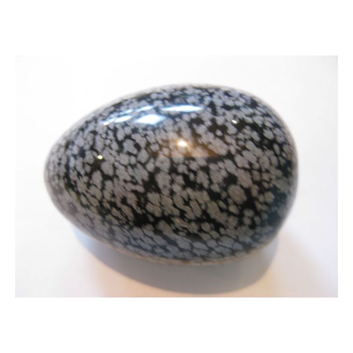 obsidian snowflake egg A162