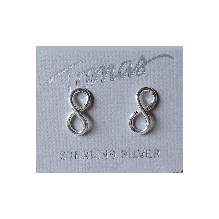Sterling Silver Infinity Earrings TSJ-P1463