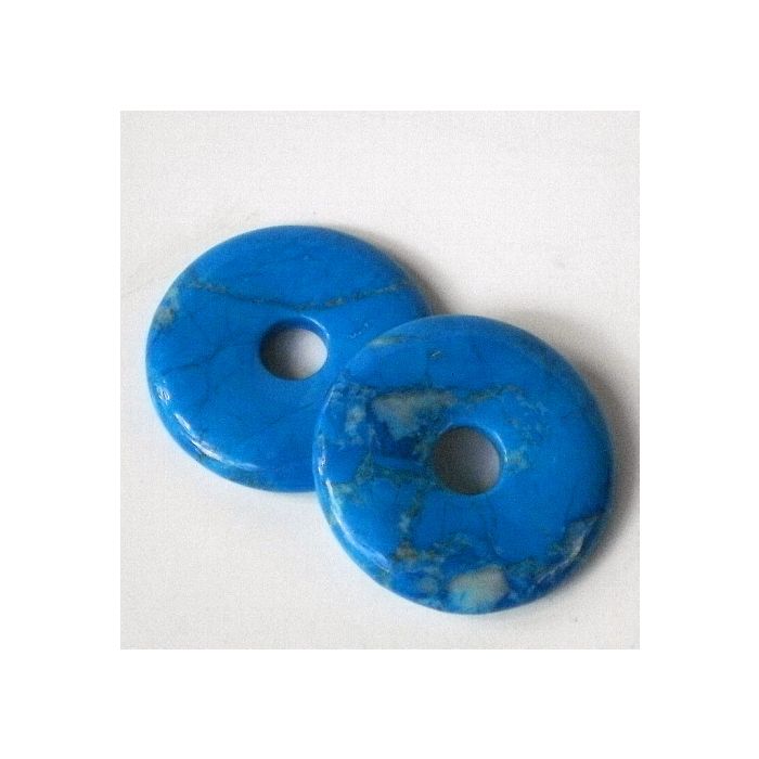 Light Blue Howlite Donut E757