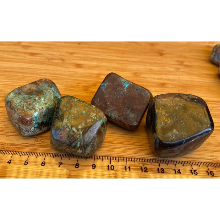 Cuprite and Shattuckite Large Tumbled Stones PC167