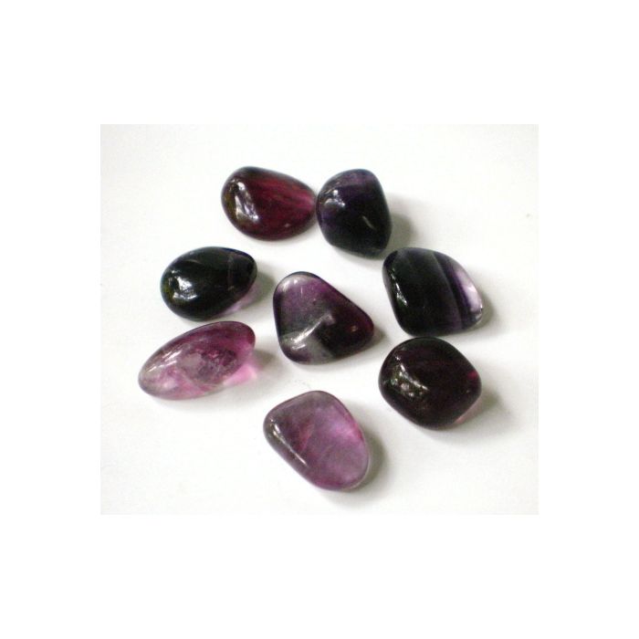 Purple Fluorite Tumble Stone E875A