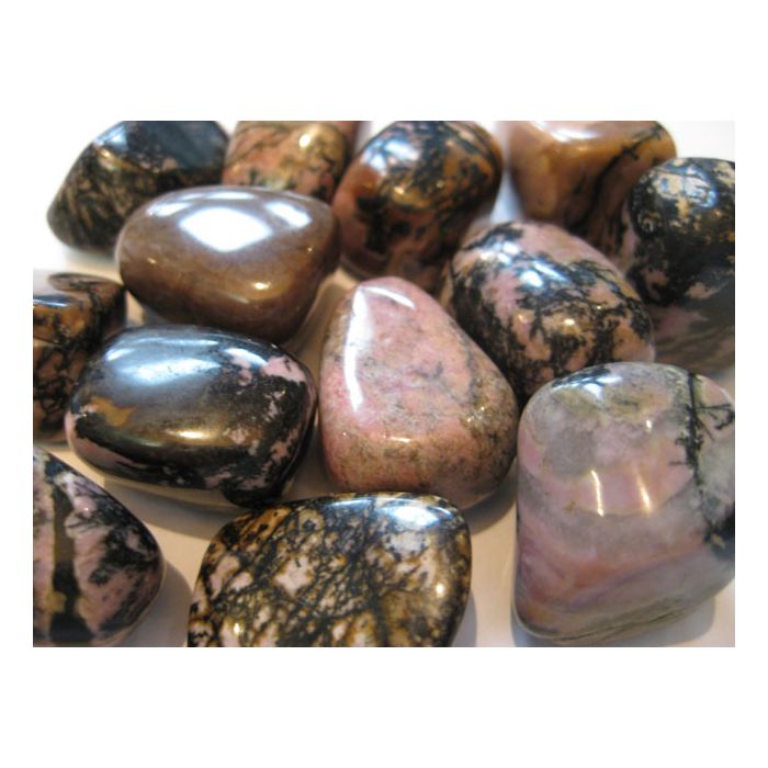 rhodonite tumbled stone