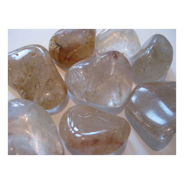 ritulated quartz tumbled stone