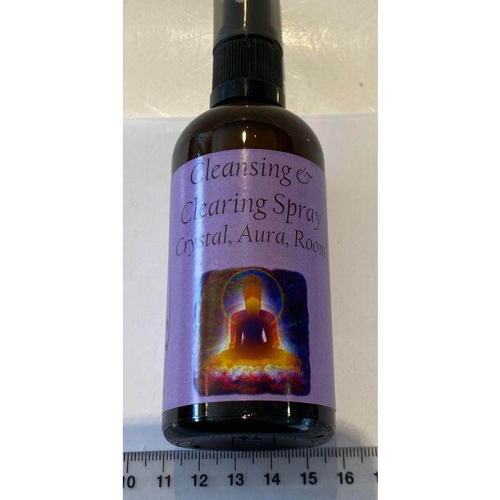 CLEANSING & CLEARING SPRAY. CRYSTAL, AURA & ROOM