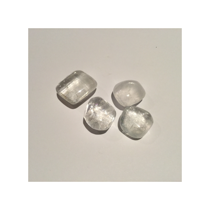 White Calcite Tumbled stone IEC65
